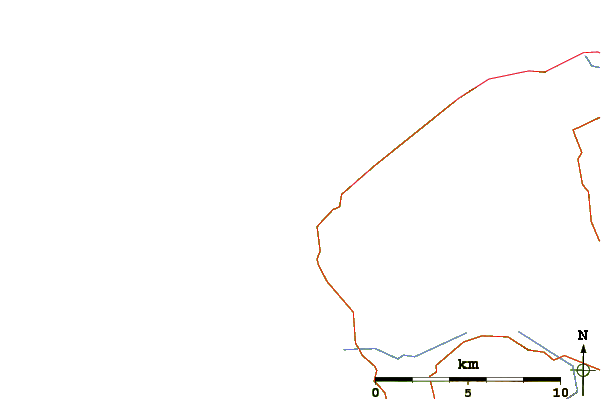 Roads and rivers around Streedagh Strand