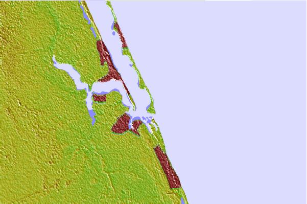 Surf spots located close to Stuart Rocks