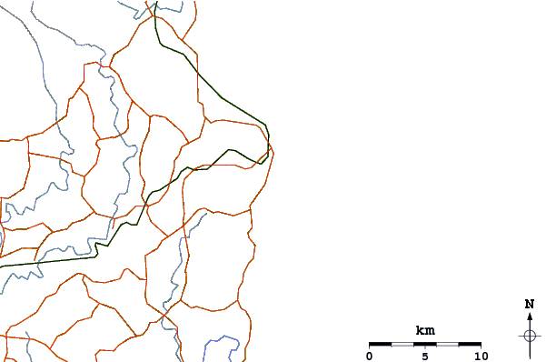 Roads and rivers around Suffolk Park