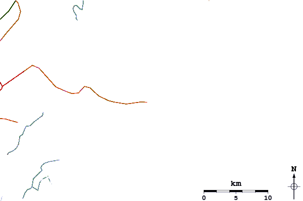 Roads and rivers around Sugar Shack