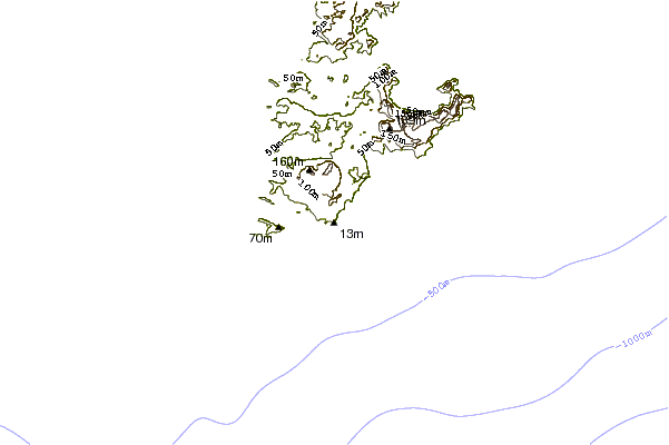 Shoreline around Suicide Cliffs