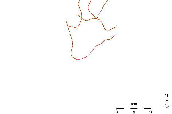 Roads and rivers around Suicide Cliffs