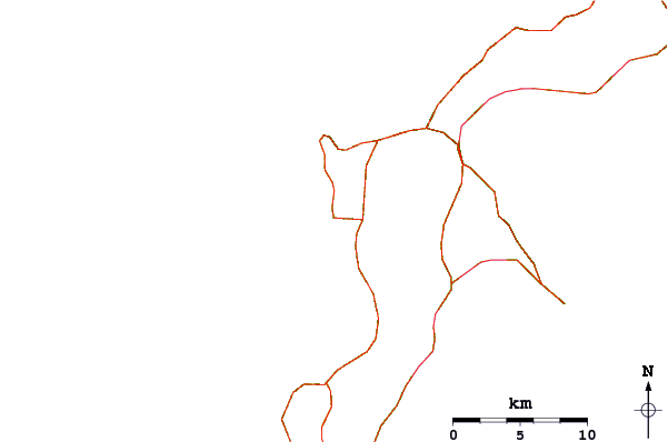 Roads and rivers around Sunabe Seawall