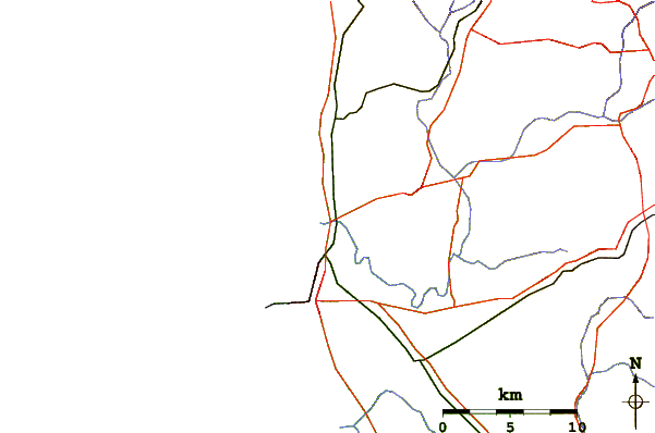 Roads and rivers around Sunset Beach Geraldron