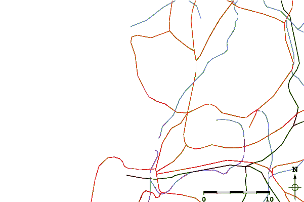 Roads and rivers around Sunset Beach