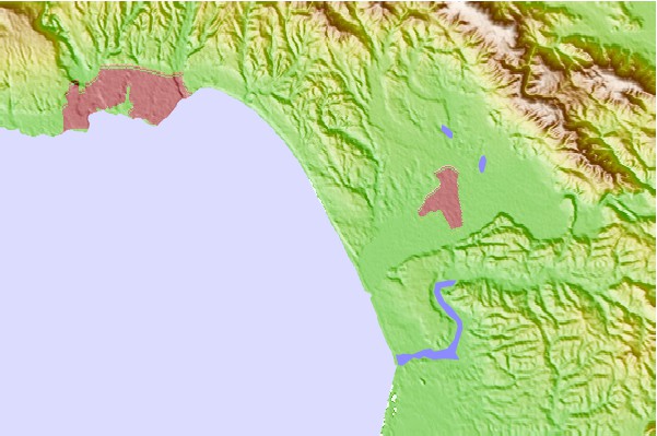 Surf spots located close to Sunset State Beach
