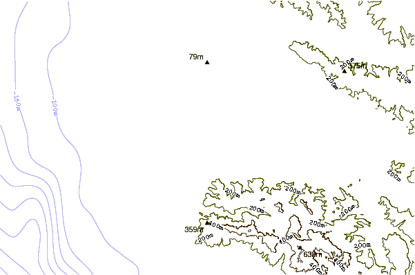 Shoreline around Surf Beach