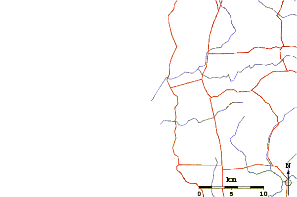 Roads and rivers around Surfers Point