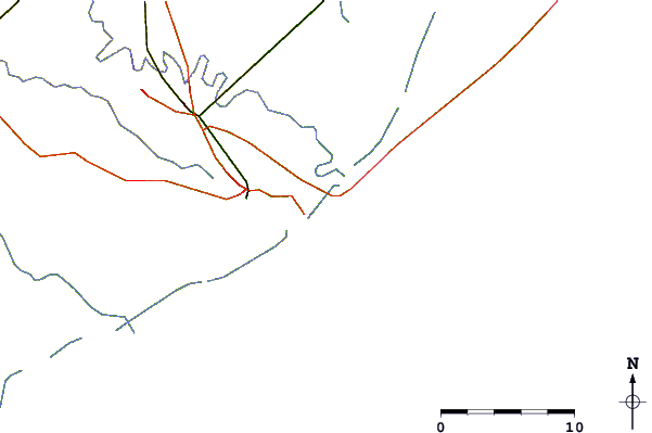 Roads and rivers around Surfside Beach Octagone