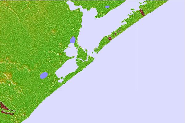 Surf breaks located close to Surfside Jetty
