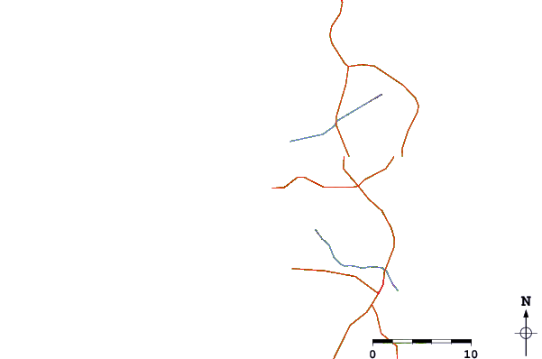 Roads and rivers around Surin Beach