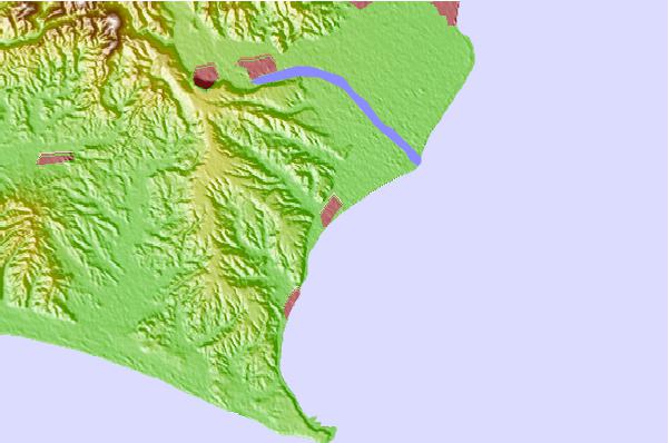Surf spots located close to Suruga Bay