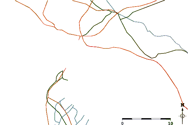 Roads and rivers around Suzac