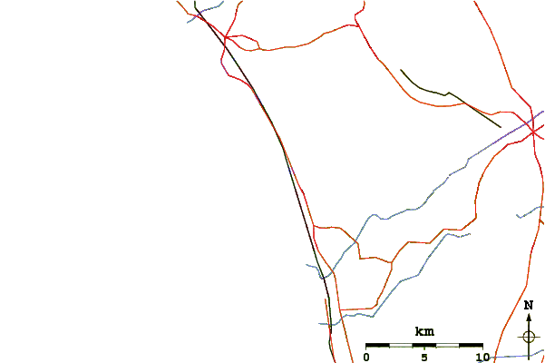 Roads and rivers around Swamis