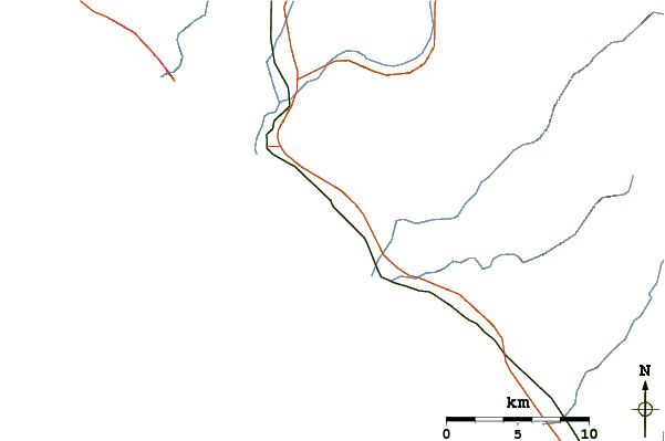 Roads and rivers around T Street
