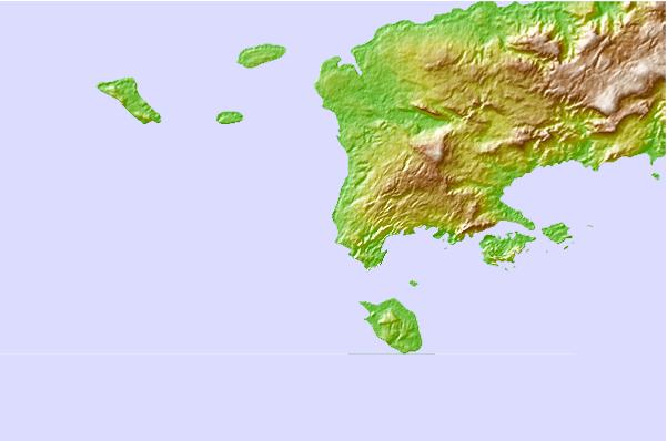 Surf breaks located close to T-Land