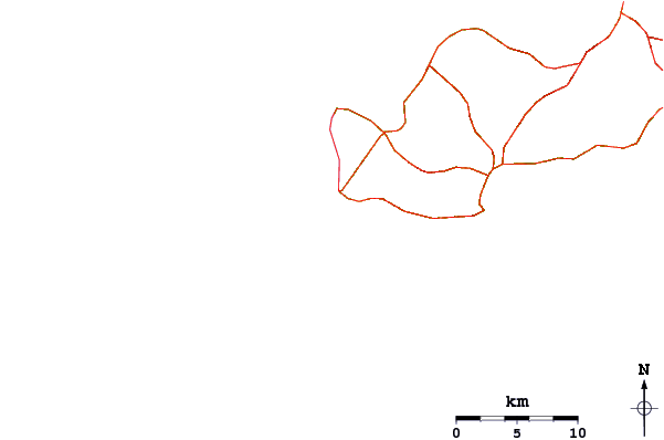 Roads and rivers around T-Land