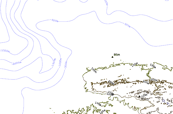 Shoreline around Table Top