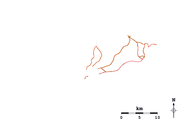 Roads and rivers around Tahai