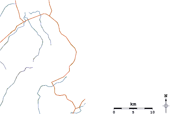 Roads and rivers around Tairua Bar