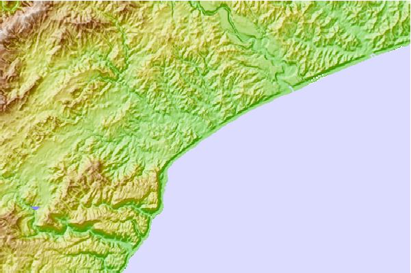 Surf spots located close to Taits Beach (Waikari River)