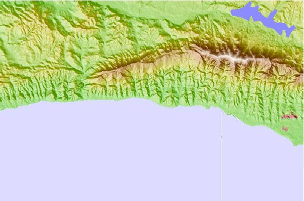Surf spots located close to Tajiguas