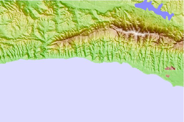 Surf spots located close to Tajiguas Ranch