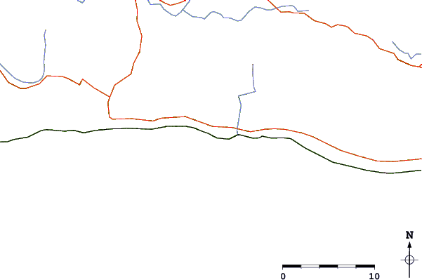 Roads and rivers around Tajiguas Ranch