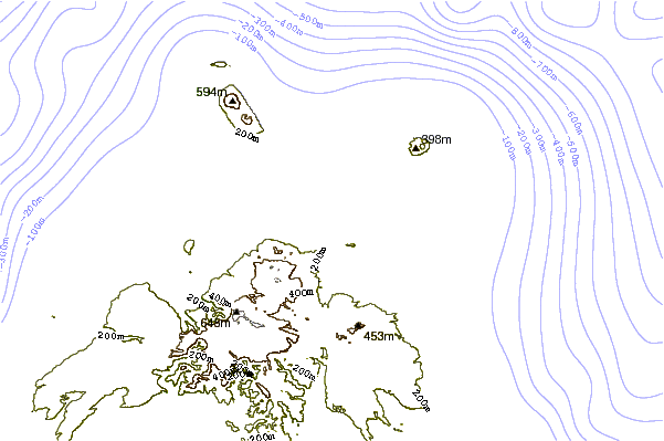 Shoreline around Takara
