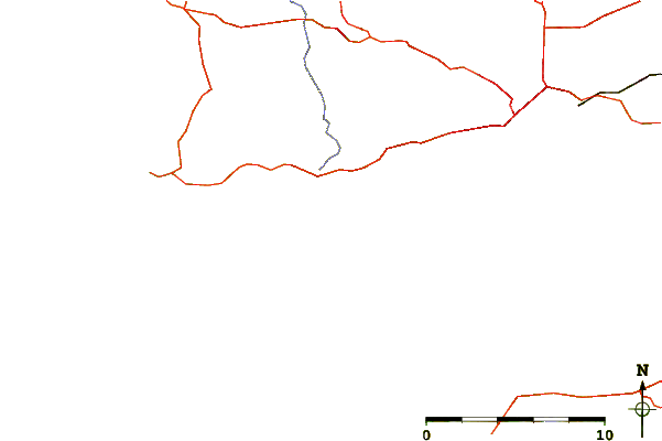 Roads and rivers around Dalbosc'h