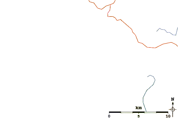 Roads and rivers around Talisker Bay (Skye)