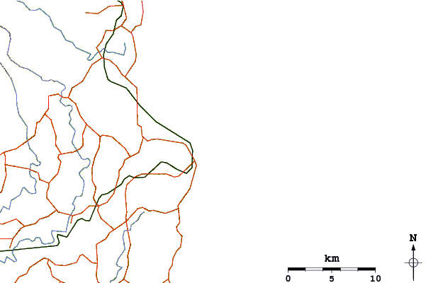 Roads and rivers around Tallows Beach