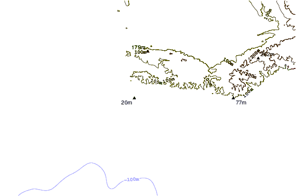 Shoreline around Tamaris