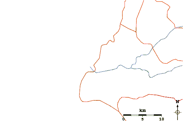Roads and rivers around Tamri-Plage