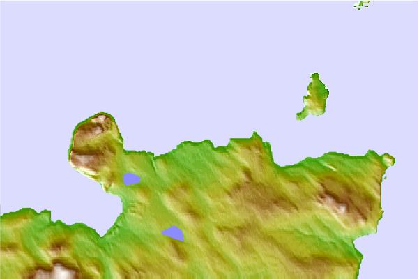 Surf spots located close to Tang Head
