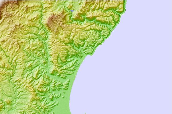Surf spots located close to Tangoio