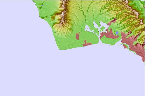 Surf spots located close to Tankers