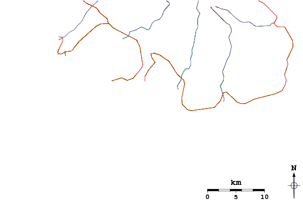 Roads and rivers around Tapi Point