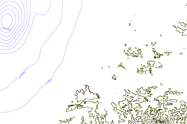 Shoreline around Tarnos - La Digue