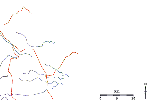 Roads and rivers around Taronui Bay-Bombora