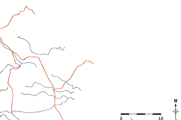 Roads and rivers around Taronui Bay