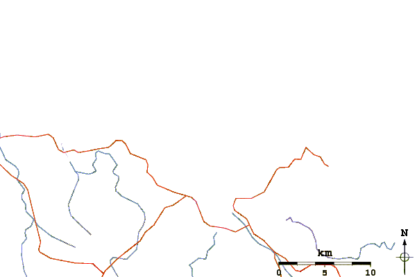 Roads and rivers around Taupo Bay