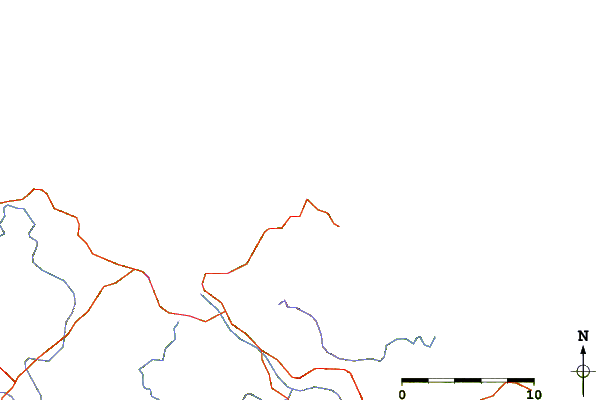 Roads and rivers around Tauranga Bay