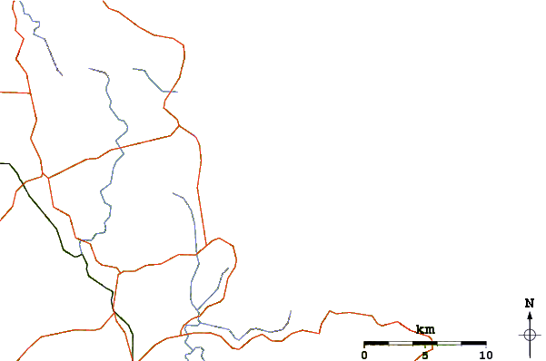 Roads and rivers around Te Arai Point