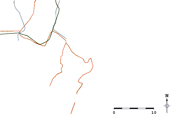 Roads and rivers around Tuahuru Reefs