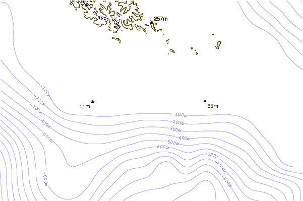 Shoreline around Teabags