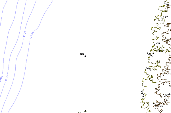 Shoreline around Tel Baruch South Beach