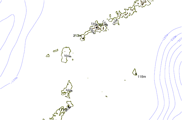Shoreline around Tengan
