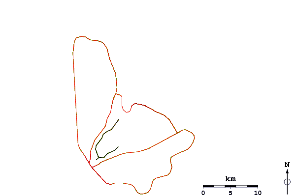 Roads and rivers around Tent Bay Right