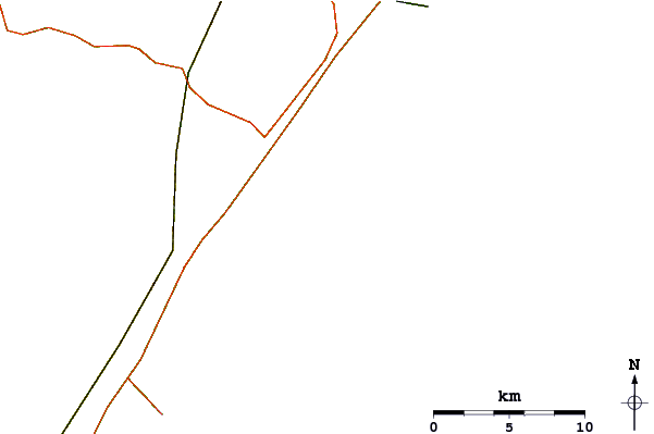 Roads and rivers around 10th Street (Avalon)
